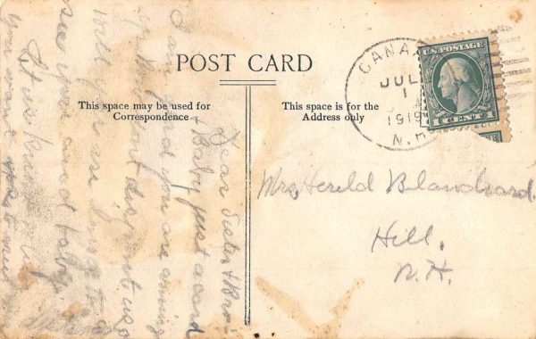 Canaan Street New Hampshire Old North Church Antique Postcard K103269 - Image 2