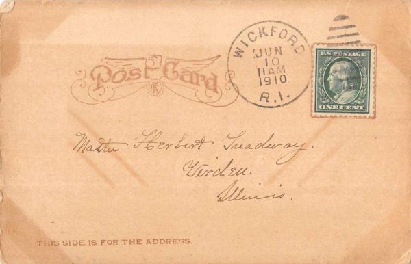 Wickford Rhode Island Mill Creek Waterfront Antique Postcard K103308 - Image 2