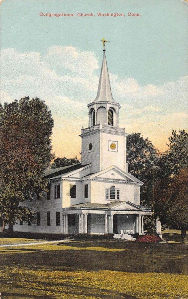 Washington Connecticut Congregational Church Antique Postcard K103329