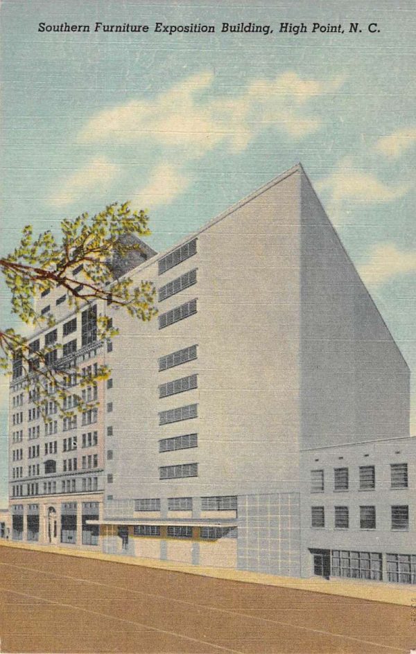 High Point North Carolina Furniture Expo Bldg Antique Postcard K103340
