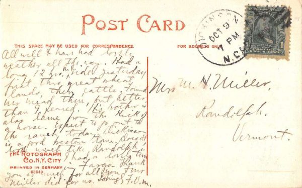 Dickinson North Dakota Ranch In Bad Lands Antique Postcard K103479 - Image 2
