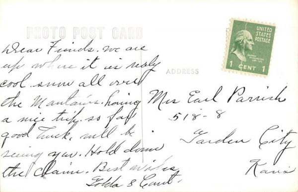 Trail Ridge Road Colorado Museum Real Photo Antique Postcard K103482 - Image 2
