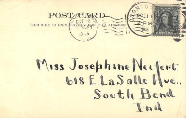 Oconto Wisconsin St Joseph Church Exterior Antique Postcard J79280 - Image 2