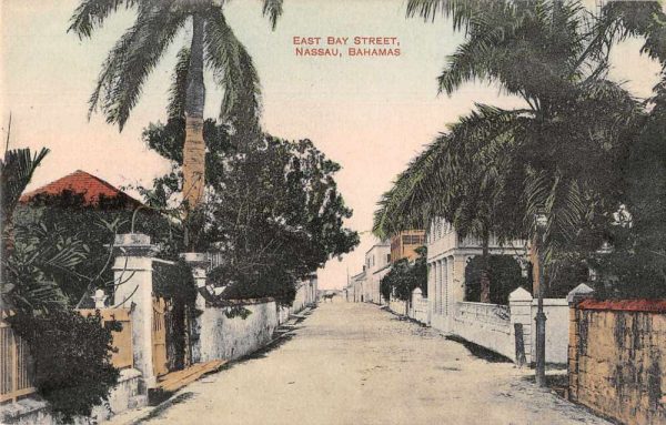 Nassau Bahamas East Bay Street Antique Postcard J79292