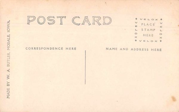 Modale Iowa Christian Church Real Photo Antique Postcard J79299 - Image 2