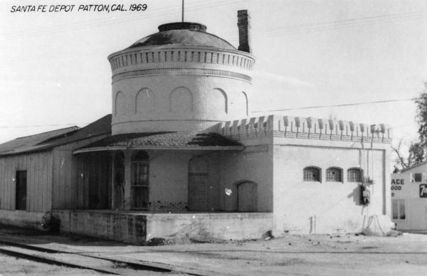 Patton California Santa Fe Railroad Depot Real Photo Vintage Postcard K103514