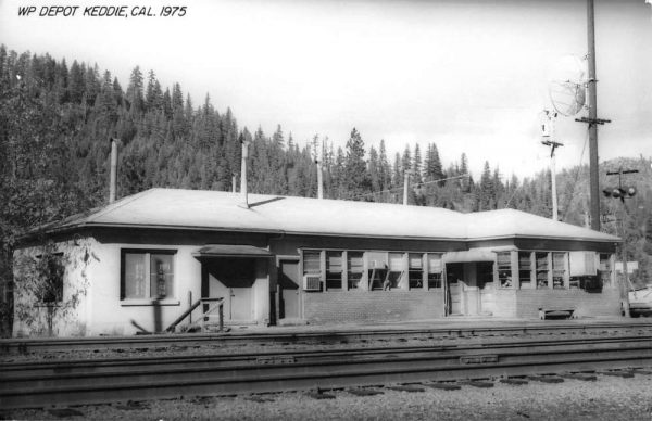 Keddie California WP Railroad Depot Real Photo Vintage Postcard K103516