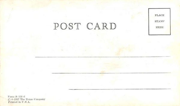 Texaco Tires Greeting Advertisement Antique Postcard K103565 - Image 2