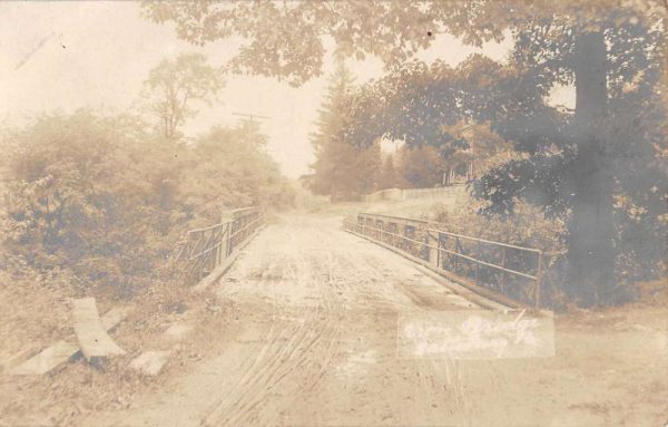 Saltsburg Pennsylvania Scenic Bridge Real Photo Antique Postcard K103571