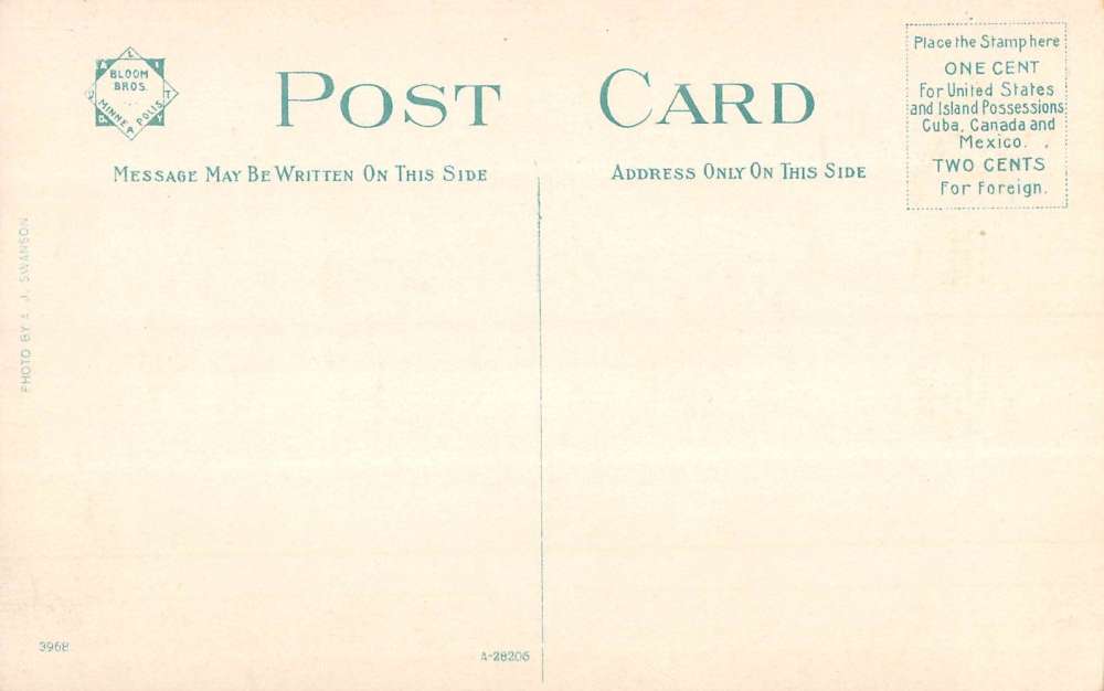 Faribault Minnesota Central Avenue At Night Antique Postcard K103587 - Image 2