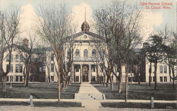 St Cloud Minnesota State Normal School Street View Antique Postcard K103654