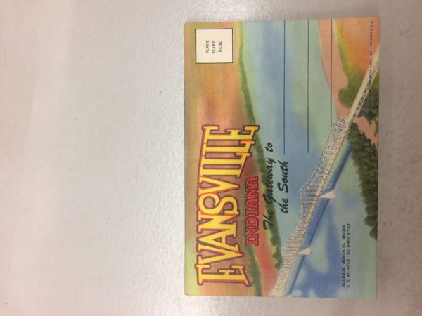 Evansville Indiana Greetings From booklet scenic views antique pc Z50060 - Image 2