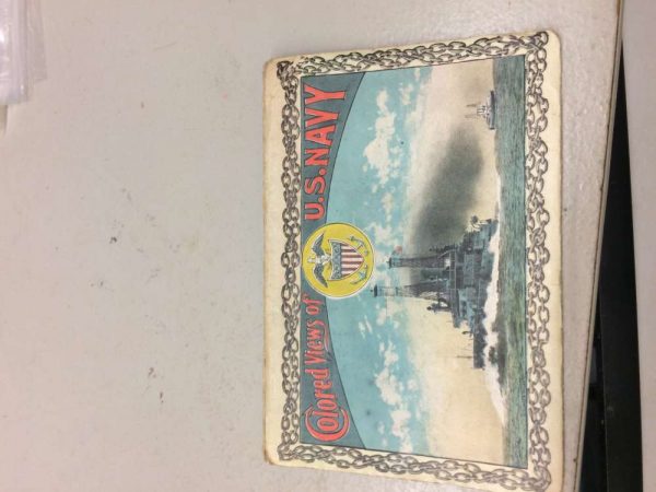 U.S. Navy commissioned ships colored views booklet antique pc Z50062 - Image 2
