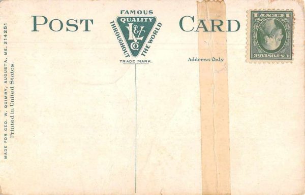 Augusta Maine Water Street Dentist Coke Sign Antique Postcard J78179 - Image 2