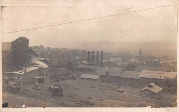 Plymouth Pennsylvania Birds Eye View Real Photo Antique Postcard J78208