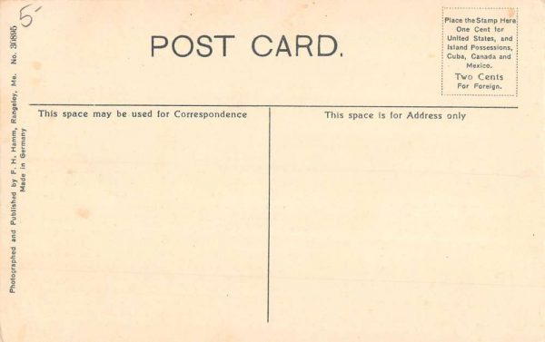 Rangeley Maine Church Scene Street View Antique Postcard K101316 - Image 2