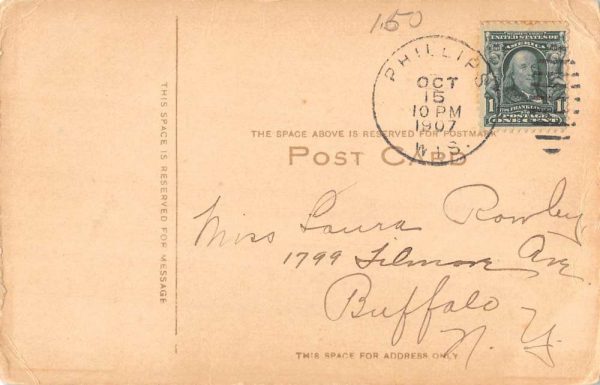 Phillips Wisconsin Flambeau River Waterfront Antique Postcard K101418 - Image 2