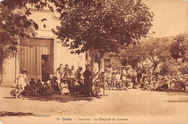 Cette Sete France The Chapel of Lazaret Antique Postcard J79354