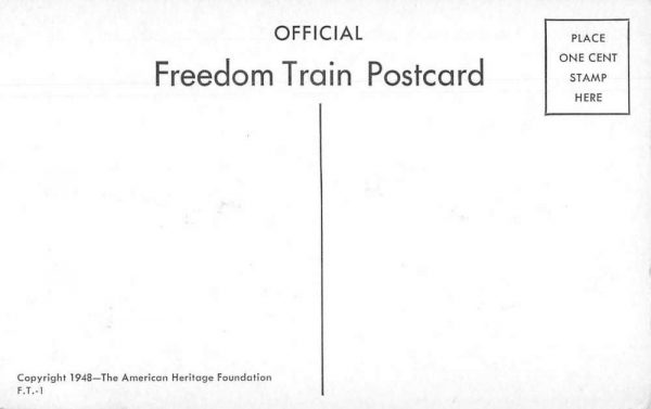 Washinton Monument Freedom Train Engine Antique Postcard J79465 - Image 2