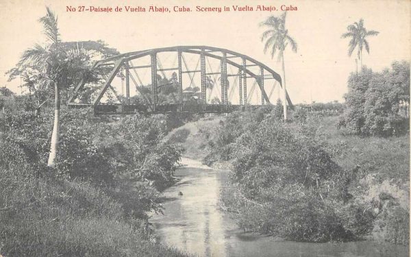 Abajo Cuba Bridge Scenic View Antique Postcard J79472