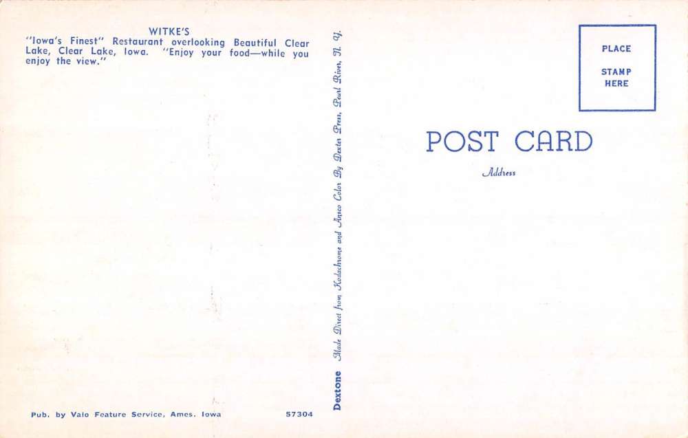 Ames Iowa Witkes Restaurant Street View Vintage Postcard K103870 - Image 2