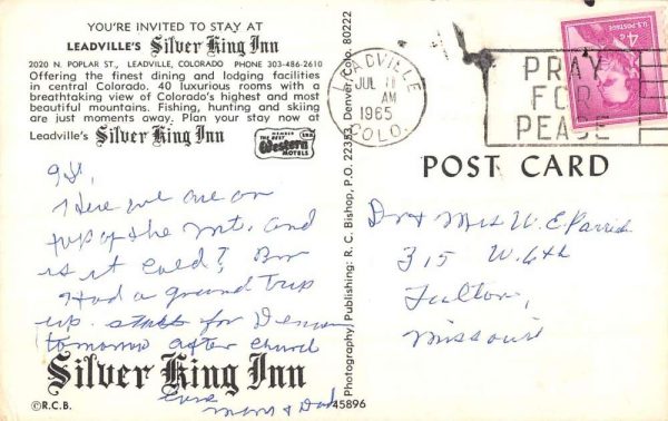 Leadville Colorado Silver King Inn Multiview Vintage Postcard K103937 - Image 2