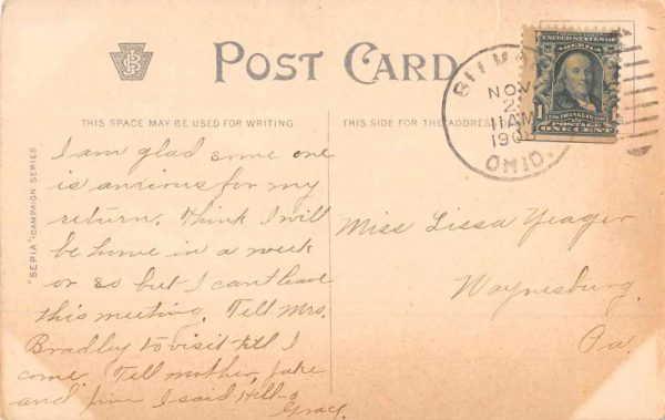 Presidental Election William J Bryan Political Antique Postcard J79646 - Image 2