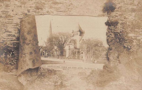 Northampton Massachusetts Congregational Church Real Photo Postcard K104181