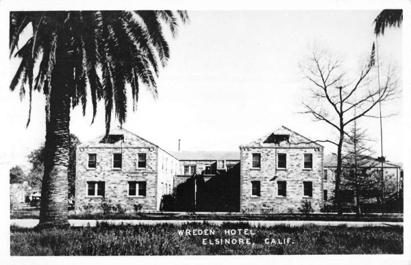 Elsinore California Wreden Hotel Real Photo Antique Postcard K104218