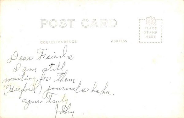 Iowa Okonoji Lakes Large Letter Real Photo Antique Postcard K104227 - Image 2