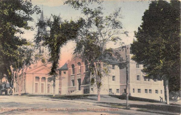 Bridgewater Massachusetts Normal School Street View Antique Postcard K104270