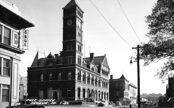 Keokuk Iowa Post Office Real Photo Antique Postcard K104275