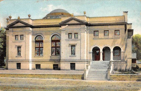 Redoak Iowa Church Street View Antique Postcard K104282