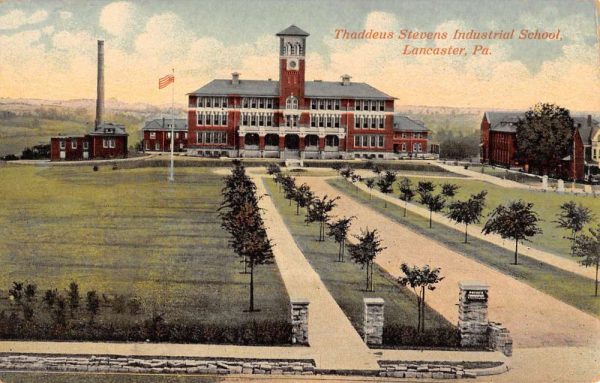 Lancaster Pennsylvania Thaddeus Stevens Industrial School Antique Postcard K104303
