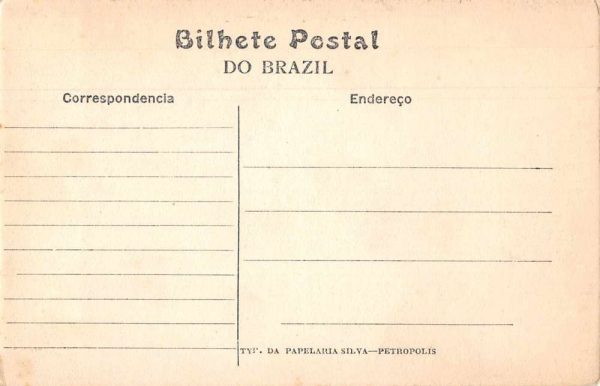 Petropolis Brazil Rua Westphalia Scenic View Antique Postcard J79719 - Image 2