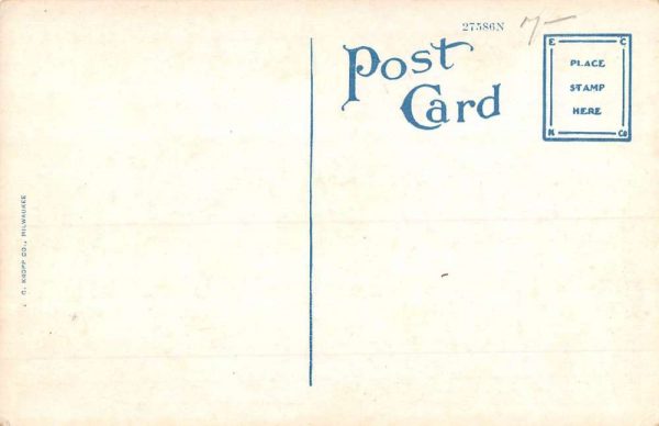 Ironwood Michigan Memorial Building Street View Antique Postcard K104345 - Image 2