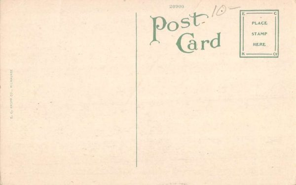 Ironwood Michigan Suffolk Street Looking North Antique Postcard K104472 - Image 2
