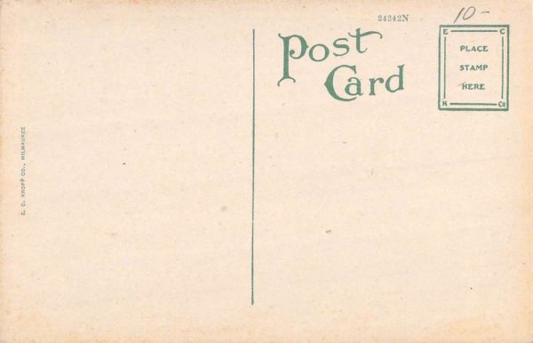 Franklin Indiana Masonic Home Main Bldg Entrance Antique Postcard K104481 - Image 2