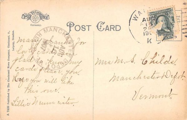Newport Kentucky City Hall Street View Antique Postcard K104559 - Image 2