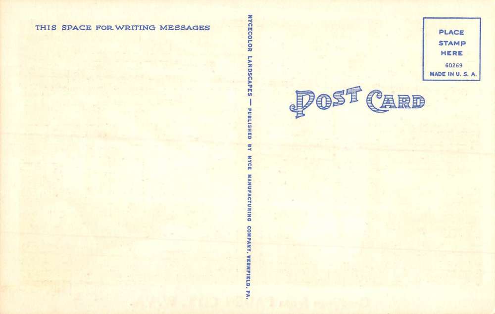 Paden City West Virginia Scenic Roadway Greeting Antique Postcard K104581 - Image 2