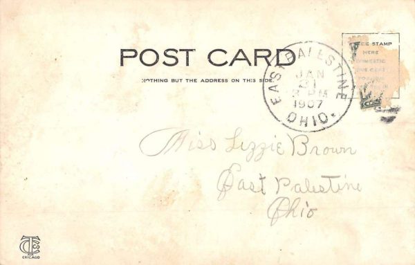 East Palestine Ohio ME Church Street View Antique Postcard K104694 - Image 2