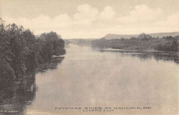 Hancock Maryland Potomac River Waterfront Antique Postcard K104715