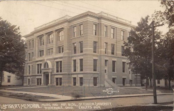 Westerville Ohio Lambert Memorual Otterbein Real Photo Antique Postcard K104750