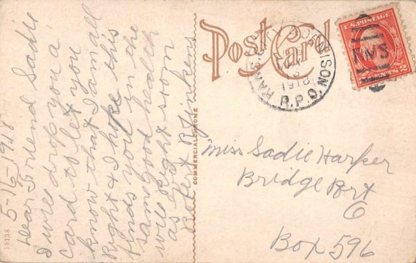 Denison Texas Security Building Street View Antique Postcard K104813 - Image 2