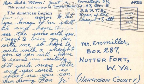 Chicago Illinois Service Men Center Multiview Antique Postcard K104854 - Image 2