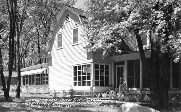 Green Lake Wisconsin Baptist Assembly Book Store Real Photo Postcard K104926