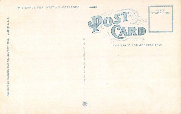 Gulfport Mississippi beach front scene Great Southern Hotel antique pc Z50238 - Image 2