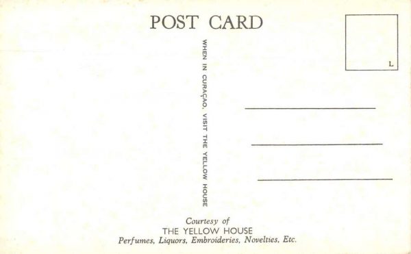 Curacao Caribbean The Yellow House Aerial View Real Photo Postcard J80101 - Image 2