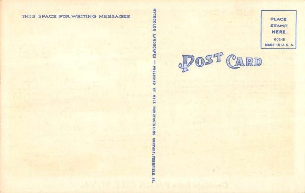 Paden City West Virginia Scenic Waterfront Greeting Antique Postcard K105034 - Image 2