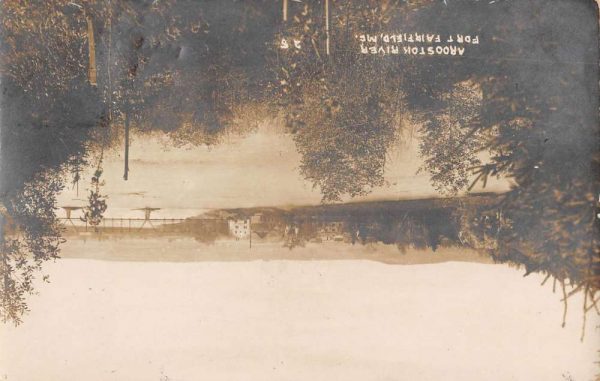 Fort Fairfield Maine Aroostok River Real Photo Antique Postcard K105037